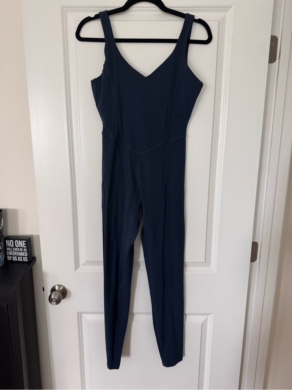 Vitality Navy V-Neck Sleeveless Jumpsuit